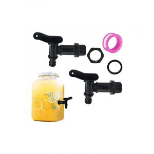 218×140×10mm)2 pcs Robinet Cuve Plastique 3/4 Pouces Robinet Recuperateur d'eau Robinet Citerne Eau de Pluie Robinet d'Ecoulement ibc Adaptateur de