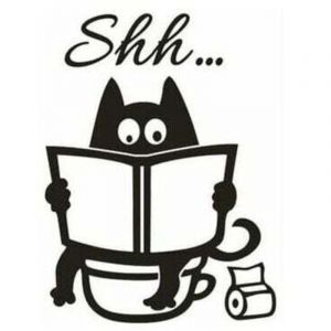 Tuserxln - Stickers Muraux, Toilettes De Chat Mignon Stickers Muraux D&eacute;coration D'int&eacute;rieur Amovible en Vinyle Art Mural Stickers Muraux pour Salon