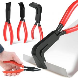 3 Pi&egrave;ces Pince Pliante Plieuse Tole Manuelle Jeu de Pinces &agrave; Plier la T&ocirc;le Portable Largeur 22 mm (0&deg;, 45&deg;, 90&deg;) pour les T&ocirc;liers les R&eacute;parateurs et