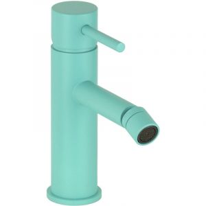 Pollini Acqua Design - Mitigeur de bidet mod&egrave;le rond de couleur bleu aqua Pollini Jessy Color MXBIMCMMCA6 Bleu Aqua