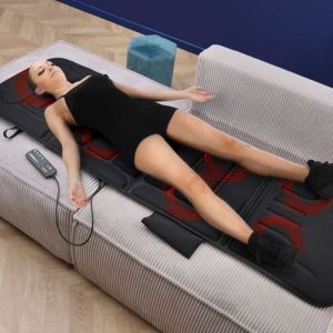 Matelas de massage - CELLUSTOP - Vibrant Chauffant - 10 moteurs - 5 modes - 3 intensit&eacute;s