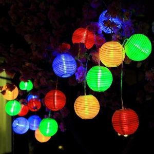 Lampe Lanterne LED Solaire, ALED LIGHT 20 LED IP65 &eacute;tanche Guirlande Lumineuse LED Lanterne Lampion Solaire LED Int&eacute;rieur et Ext&eacute;rieur pour Jardin