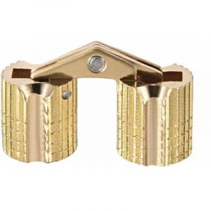 2pcs Charni&egrave;re Cylindrique Charni&egrave;re Invisible Porte Placard Armoire 8mm angle ouvrir 180&deg;