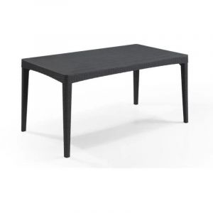 Allibert - jardin Table 6 personnes Girona Wucker Rond Graphite
