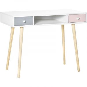 MH - Bureau scandinave enfant alix blanc rose gris