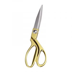 Ciseaux Couture Professionnel Doré - Ciseaux Tissu en Acier Inoxydable 26,4 cm - Ciseaux de Couturiere Pour Tissu, Vêtements, Cuir, Jean, Retouche,