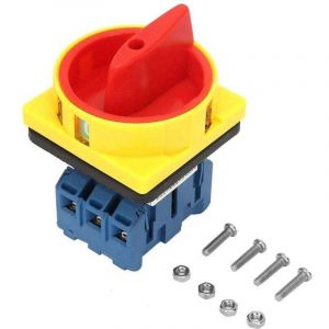 Interrupteur De Disjoncteur 25A / 32A Commutateur Inverseur Interrupteur D'alimentation Interrupteur Marche/Arr&ecirc;t Triphas&eacute; &agrave; 3 P&ocirc;les &agrave; Came Rotative