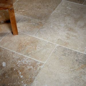 Ro'ma Nature - Carrelage Travertin 2nd choix - Big Opusx1,5 cm - Beige Mix (vendu par paquet de 3,24 m&sup2;)