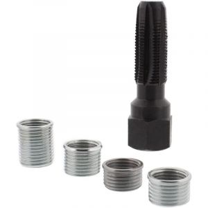 Kit de R&eacute;paration de Filetage de Bougie d'allumage m14x1.25, R&eacute;paration Filetage m14 avec 4 Accessoires Taraud,R&eacute;paration Filetage Bougies de