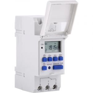 Eosnow - Interrupteur horaire programmable programmable hebdomadaire,Interrupteur Relais,avec écran lcd, minuterie 16on et 8off,AC110V