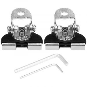 UlisemLot de 2 supports universels en fer pour phare de travail &agrave; LED pour capot de voiture, support de montage pour lampe de travail tout-terrain