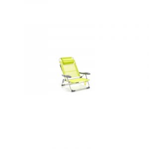 Iperbriko - Chaise de plage pliante en textilène Lemon - 104x60xH71 cm