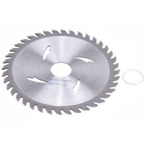Lame de Scie Circulaire 40T, Disques de Coupe en Bois Lame Scie &agrave; Bois en Carbure Roue 125 x 22,23 mm