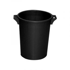 Poubelle en pvc 120 litres cm 53x79 h empilable sans couvercle couleur noire usage agricole