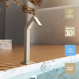 Imex Products - Cascade de piscine Niagara en Acier Inox.S316 Moka - Corps 60x55mm - H.54cm - Garantie 10 ans - pool imex