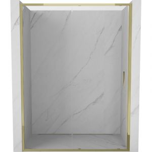 Mexen - Exo porte de douche coulissante 150 cm, transparent, doré - 8151-150-000-50-00