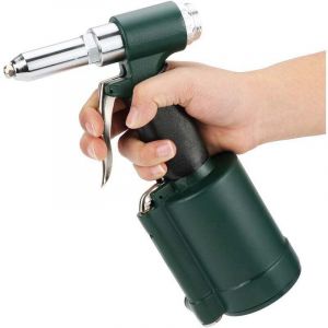 AIPERQ Riveteuse Pneumatique Pistolet &agrave; Riveter &agrave; Air Hydraulique Pistolet &agrave; Rivet Pneumatique avec Rivets &Eacute;crous 4 tailles 3/16"(4.8mm), 5/32"(4mm),