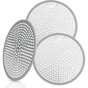 3 Pi&egrave;ces Attrape Douche, Filtre Douche Baignoire 120 mm, Grille Douche, Filtre Baignoire Anti , Grille Baignoire Anti , pour Cuisine, Salle de Bains