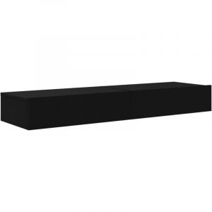 Helloshop26 - Meubles tv multimédia étagère télévision buffet téléviseur salle à manger salon chambre avec éclairage led 2 pièces 60 x 35 x 15,5 cm