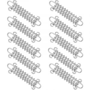 10 Pi&egrave;ces Ressort de Tension Tendeur de Ressort en Acier Inoxydable Boucle de Corde de Ressort de Tente pour Tente Tendeur de Corde de Tente D'auvent