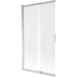 Mexen - Fox paroi de baignoire 2 volets coulissants 100 x 150 cm, givre, chrome - 891-100-002-01-30