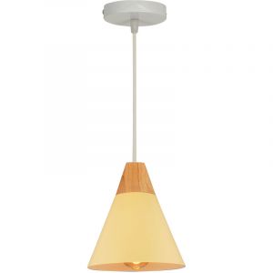 Lampe &Agrave; Suspension Moderne Jaune Suspension Luminaire Nordique Lustre R&eacute;tro Abat-Jour En M&eacute;tal Ampoule E27 Suspension Int&eacute;rieure