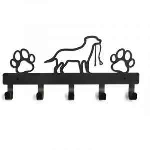 Porte Clef Mural, Porte Cl&eacute; Mural, Boite a Clefs Murale Decorative, Porte-cl&eacute;s Mural Avec 5 Crochets en Fer Forg&eacute; Chien Porte-cl&eacute;s en M&eacute;tal Crochet &agrave;