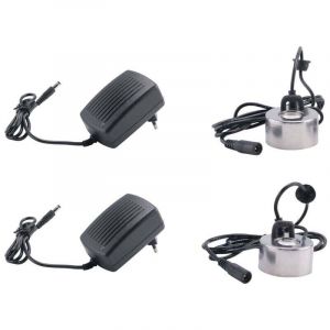 2 Pi&egrave;Ces S&eacute;Ries avec la Prise 45Mm Humidificateur Ultrasonique Brumisateur Industriel Incubateur 24V N&eacute;Buliseur Atomiseur de T&ecirc;Te Europ&eacute;Enne