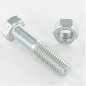 Vis Express - Boulon (vendu avec Ecrou) Tête hexagonale th M12X120 Acier zingué-10 pièces