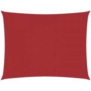 Voile de parasol，Voile d'ombrage，Toile d'ombrage tissu oxford rectangulaire 3x4,5 m rouge CFW94161