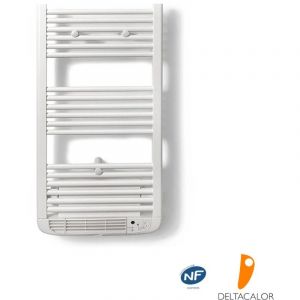 Sèche-serviette électrique avec soufflant 500W+1000W Calima Blanc - Deltacalor