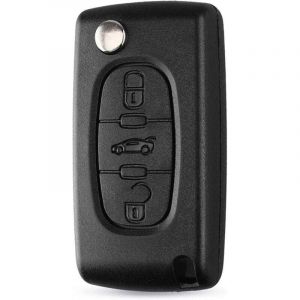 2 pcs Coque Cl&eacute; Peugeot 207, Compatible pour Peugeot 207 307 407 208 308 408, Citro&euml;n C2 C3 C4 C5 Berlingo Grand Picasso, Boitier Cl&eacute; 407,