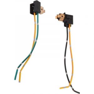 Prise d'ampoule, adaptateur femelle H1, 2 pi&egrave;ces prise d'ampoule de lampe de phare prise de faisceau de c&acirc;blage connecteur prise adaptateur ligne