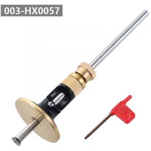 Trusquin de traçage, avec roue pour bois tendres et durs, verrou de sécurité, fonction de micro réglage（noir）