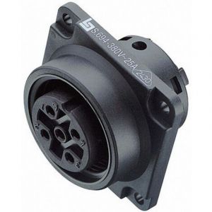 binder 99-0712-00-05 Cosse cylindrique m&acirc;le Verouillage &agrave; vis Nombre total de p&ocirc;les: 4 + PE S&eacute;rie (connecteur rond): 694 1 pc(s) S86953