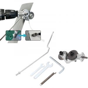 Vtizikl Grignoteuse de t&ocirc;le,Coupeur de plaque de perceuse &eacute;lectrique, accessoire de perceuse de grignoteuse en m&eacute;tal avec adaptateur, facile &agrave;