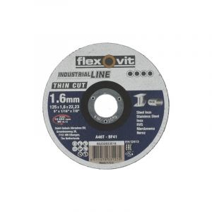 Meule à tronçonner industrial line thin cut - ø 125 mm - Épaisseur 1.6 mm Flexovit