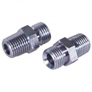 Raccord pneumatique , acier inoxydable, injecteur de carburant, DN8, filetage droit hexagonal 1/4", connecteur m&acirc;le droit double filetage haute