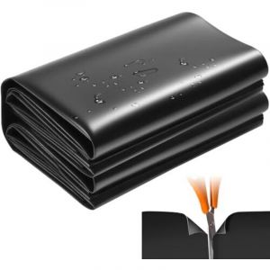 Bache Bassin Exterieur B&acirc;che Noire pour Bassin 2x3m 0.2mm Epaisseur Liner Bassin pour Bassins D'agr&eacute;ment Bassin a Poisson S&eacute;lection d'eau Cascade