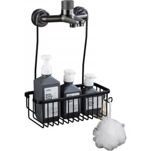 Serviteur de Douche a Suspendre en Aluminium &Eacute;tag&egrave;re de Douche, Panier de Douche sans Per&ccedil;age, Etag&egrave;re de Douche &agrave; accrocher au Mitigeur de Douche,