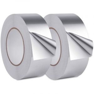 Alovez - Ruban Adhésif Aluminium,Aluminium Bande d'étanchéité, scotch aluminium etanche, Pour cuisine, salle de bain, électricien, surface