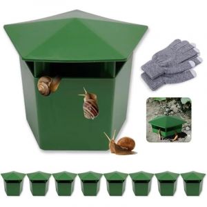 Lot de 8 Pieg Pi&egrave;ges &agrave; Escargots,Limaces et Escargot,pour Prot&eacute;ger Les Plantes des Escargots-Anti Escargot et Limace,Piege a Limace -&Agrave; Remplir