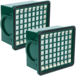 Vhbw - Lot de 2x filtres compatible avec Vorwerk Kobold VK130, VK131, VK131 sc, 130, 131, 131 sc aspirateur - Filtre hepa contre les allergies