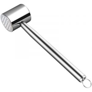 Attendrisseur &agrave; viande, marteau &agrave; viande double face en acier inoxydable 304 pour plaquer la viande et la rendre plus douce