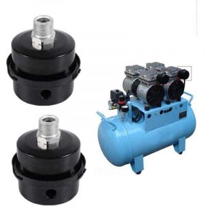 2 Pièces Filtre à Air en Métal Compresseur, 1/2"20 MM Silencieux de Compresseur D'air, Compresseur D'air Filtre Silencieux, Filtr D'admission de