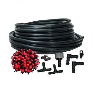 Suinga - Kit goutte &agrave; goutte complet de jardin 25 m: Tuyau 16 mm + 25 goutteurs + accessoires d'installation