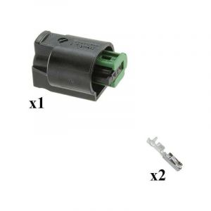 Kit Connecteur mqs series Mâle 2 Voies Cod a