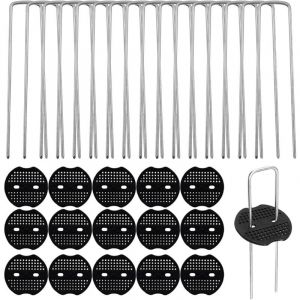 50 pièces sardines fixation acier galvanisé 150mm pour bâche, toile paillage