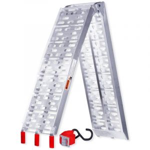 Hengda - Rampe d'acc&egrave;s alu Rampe de chargement Rampe de chargement pliable Moto Voiture 1er