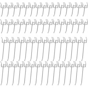 60 Pi&egrave;ces Panneau Perfor&eacute; Crochets Muraux M&eacute;tal, M&eacute;tal Crochets Panneaux Perfor&eacute;s, Crochet pour Panneau Perfor&eacute;, pour Panneau D'affichage, &Eacute;tag&egrave;res